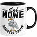 Sei Möwe Sch** Drauf Tasse Geschenk Norddeutschland Sylt Norderney Urlaub Spruch Geschenkidee Kaffee-Becher Schwarz Trendation