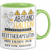 Reittherapeutin Tasse Geschenk Lustig Abstand Halten Hochleistungs-Reittherapeutin Mit Drang Zur Perfektion Bei Der Arbeit Grün Trendation