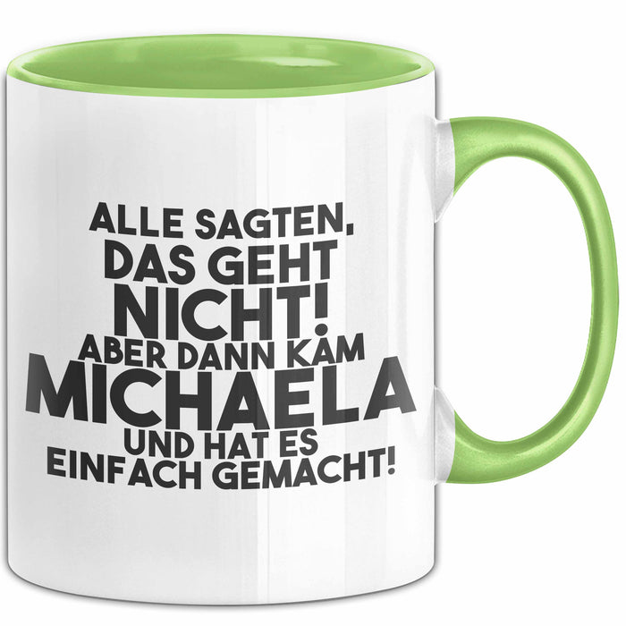 Michaela Tasse Alle Sagten Das Geht Nicht, Aber Dann Kam Michaela Geschenk