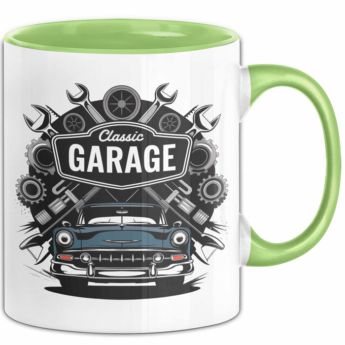 Kfz Mechaniker Tasse Geschenk Lustige Geschenkidee Spruch Für Auto Reparatur Profis Grün Trendation