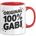 Gabi Tasse Geschenk Original 100% Gabi Geschenkidee Geburtstag Rot Trendation