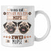 Mops Besitzer Tasse Geschenk Lustiger Spruch Geschenkidee Was Ist Besser Als Ein Mops Weiß Trendation