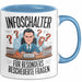 Bürokollege Tasse Geschenkidee Auskunftsschalter Kollege Blau Trendation