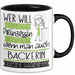 Bäckerin Tasse Geschenk Spruch Wer Will Schon Prinzessin Sein Wenn Man Auch Bäckerin Sein Kann Trendation