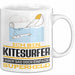 Kitesurfer Geschenk Tasse Ich Bin Kitesurfer Aber Sag Doch Einfach Superheld Lustige Geschenkdiee für Kitesurfer Kaffee-Becher Weiß Trendation