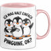 Pinguin Tier Tasse Geschenk Lustige Geschenkidee Spruch Ich Mag Halt Einfach Pinguine Rosa Trendation