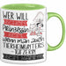 Tierheimunterstützerin Tasse Geschenk Spruch Wer Will Schon Prinzessin Sein Wenn Man Auch Tierheimunterstützerin Sein Kann Grün Trendation