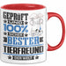 Tierfreund Geschenk Lustiger Spruch für Tierfreund Geschenkidee Bester Tierfreund Der Welt Rot Trendation
