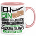 Groß- und Außenhandelskaufmann Ausbildung Tasse Geschenk Ich Bin Groß- und Außenhandelskaufmann In Der Ausbildung Ich Darf Das Geschenkidee Spruch Rosa Trendation