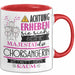 Chorsängerin Tasse Geschenk Lustiger Spruch Bitte Erheben Sie Sich Seine Majestät Die Chorsängerin Betritt Den Raum Rot Trendation