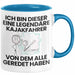 Kajakfahrer Geschenk Tasse Lustige Geschenkidee Geburtstag für Kajakfahrer Ich Bin Dieser Legendäre Kajakfahrer Von Dem Alle Geredet Haben Kaffee-Becher Blau Trendation