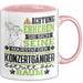 Konzertgänger Geschenk Tasse Lustiger Spruch Erheben Sie Sich Der Konzertgänger Betritt den Raum Rosa Trendation