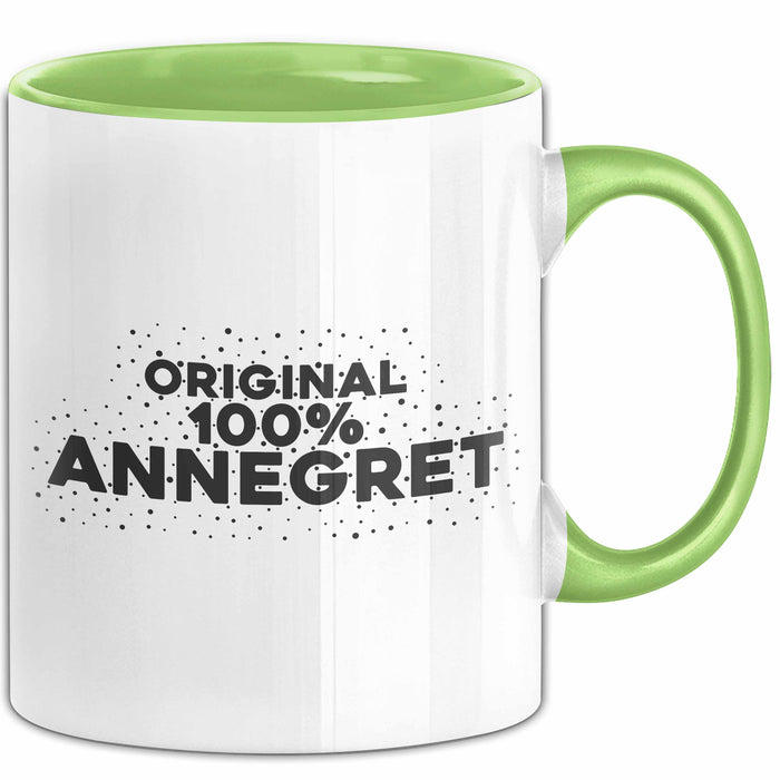Annegret Tasse Original 100% Annegret Geschenk Grün Trendation
