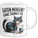 Sarkastische Katze Tasse Geschenkidee Guten Morgen Ganz Dünnes Eis Weiß Trendation