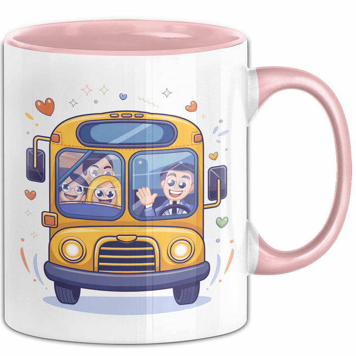 Busfahrer Tasse Geschenk Lustige Geschenkidee Spruch Für Öffentlichen Verkehr Helden Rosa Trendation