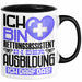 Rettungsassistent Ausbildung Tasse Geschenk Ich Bin Rettungsassistent In Der Ausbildung Ich Darf Das Geschenkidee Spruch Schwarz Trendation