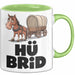Sarkastische Pferde Tasse Geschenk Lustige Geschenkidee Spruch Hü Brid Grün Trendation