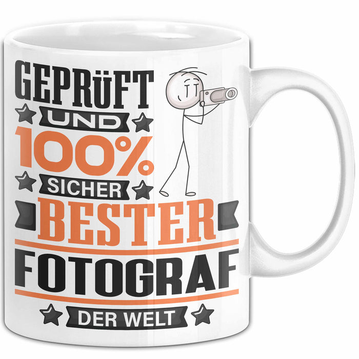 Fotograf Geschenk Lustiger Spruch für Fotograf Geschenkidee Bester Fotograf Der Welt Weiß Trendation