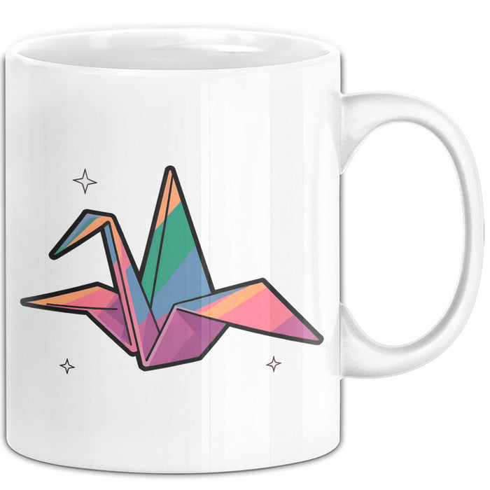 Origami Fan Tasse Geschenk Lustige Geschenkidee Spruch Für Papier Künstler Weiß Trendation