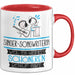 Singer-Songwriterin Weil Es Keinen Schöneren Beruf Gibt Tasse Geschenk für Eine Singer-Songwriterin Lustig Rot Trendation