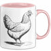 Huhn Tier Bauer Tasse Becher Geschenk Lustige Geschenkidee Spruch Rosa Trendation