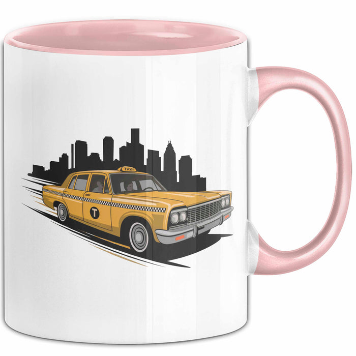 Taxifahrer Tasse Geschenkidee Berufskraftfahrer Lustiger Geschenkidee Lustig Rosa Trendation