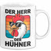 Huhn Tier Bauer Tasse Becher Geschenk Lustige Geschenkidee Spruch Der Herr Der Hühner Weiß Trendation