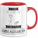 Hundeausführerin Tasse Geschenk Becher Stark Attraktiv Furchtlos Hundeausführerin Lustige Geschenkidee Rot Trendation