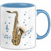 Saxophonspieler Tasse Geschenk Lustige Geschenkidee Spruch Blau Trendation