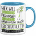 Leichtathletin Tasse Geschenk Spruch Wer Will Schon Prinzessin Sein Wenn Man Auch Leichtathletin Sein Kann Blau Trendation