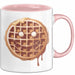 Waffel Liebhaber Tasse Geschenkidee für Sirup Fan Frühstück Rosa Trendation