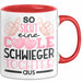 Schwiegertochter Tasse Geschenk Spruch So Sieht Eine Coole Schwiegertochter Aus Becher Rot Trendation