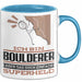 Boulderer Geschenk Tasse Ich Bin Boulderer Aber Sag Doch Einfach Superheld Lustige Geschenkdiee für Boulderer Kaffee-Becher Blau Trendation