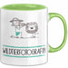 Geschenk für Wildtierfotografin Tasse Lustige Geschenkidee Geburtstag Ich Bin Wildtierfotografin Ich Darf Das Grün Trendation