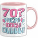 70er Geburtstag Geschenk Männer Frauen 70 Nein Doch Ohhhh Lustiger Spruch Geschenkidee Kaffee-Becher Rosa Trendation