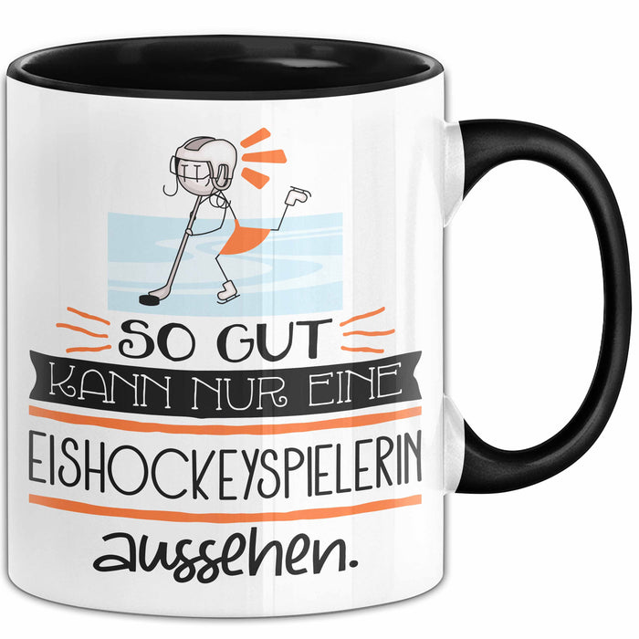 Eishockeyspielerin Geschenk Tasse So Gut Kann Nur Eine Eishockeyspielerin Aussehen Geschenkidee Geburtstag Weihnachten Lustig Trendation