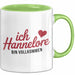 Hannelore Tasse Geschenk Ich Bin Vollkommen Hannelore Geschenkidee Geburtstag Grün Trendation