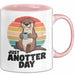 Otter Tier Tasse Geschenk Lustige Geschenkidee Spruch Just Anotter Day Rosa Trendation