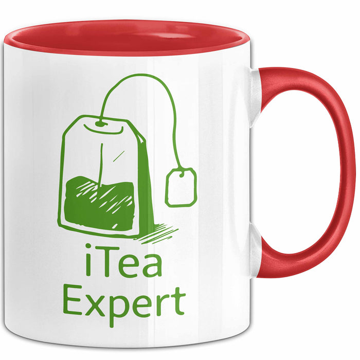 IT Techniker Ingenieur Tasse Geschenk Lustige Geschenkidee Spruch Itea Expert Rot Trendation