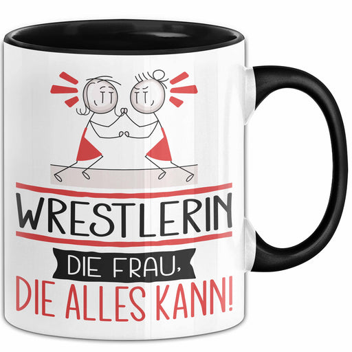 Wrestlerin Geschenk Tasse Becher Die Frau Die Allen Kann Geschenkidee für eine Wrestlerin Lustig Trendation