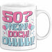 50er Geburtstag Geschenk Männer Frauen 50 Nein Doch Ohhhh Lustiger Spruch Geschenkidee Kaffee-Becher Weiß Trendation