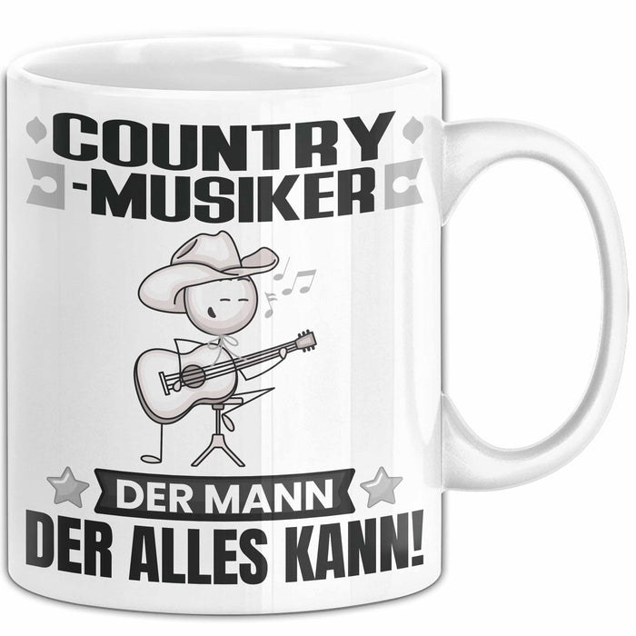 Country-Musiker Tasse Geschenk für Country-Musiker Der Mann Der Alles Kann Geschenkidee zum Geburtstag Weiß Trendation