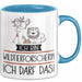 Geschenk für Wildtierforscherin Tasse Lustige Geschenkidee Geburtstag Ich Bin Wildtierforscherin Ich Darf Das Blau Trendation