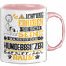 Hundebesitzer Geschenk Tasse Lustiger Spruch Erheben Sie Sich Der Hundebesitzer Betritt den Raum Rosa Trendation