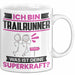 Trailrunner Tasse Geschenk für Trailrunner Geburtstag Lustiger Spruch Kaffee-Becher Was Ist Deine Superkraft Weiß Trendation