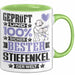 Stiefenkel Geschenk Lustiger Spruch für Stiefenkel Geschenkidee Bester Stiefenkel Der Welt Grün Trendation