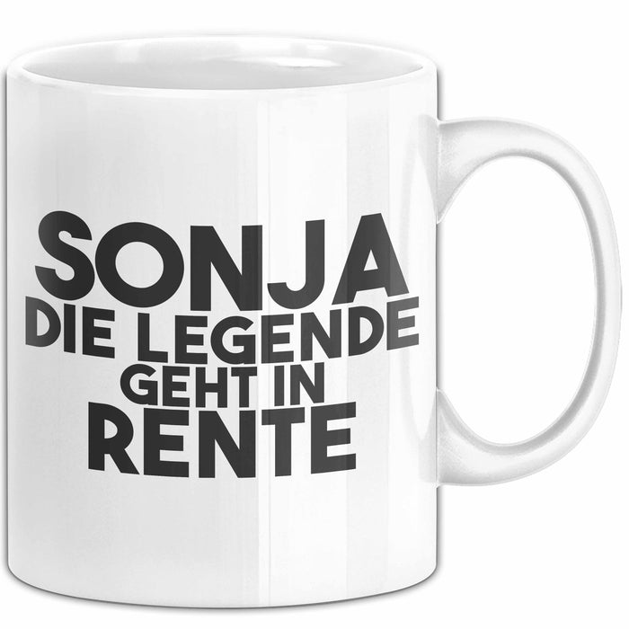 Sonja Tasse Sonja – Die Legende Geht In Rente Geschenk