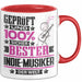 Indie-Musiker Geschenk Lustiger Spruch für Indie-Musiker Geschenkidee Bester Indie-Musiker Der Welt Rot Trendation