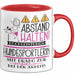 Hundesportlerin Tasse Geschenk Lustig Abstand Halten Hochleistungs-Hundesportlerin Mit Drang Zur Perfektion Bei Der Arbeit Rot Trendation