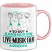 Live-Musik-Fan Geschenk Tasse So Gut Kann Nur Ein Live-Musik-Fan Aussehen Geschenkidee Kaffee-Becher Rosa Trendation
